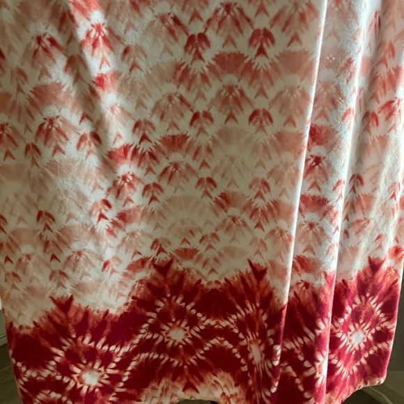 Orange and white peasant blouse - Picture 4 of 6